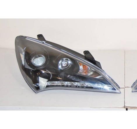 Phare Avant Hyundai Genesis 08-11, Noir, Lumiere De Jour