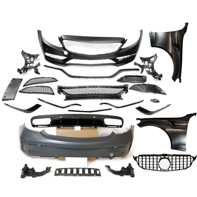 Kit De Carrosserie Mercedes W205 2014-2018 Coupe Look AMG C63