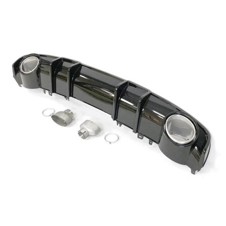 Diffuseur Arrière Audi A4 2016+ B9 Look RS4 ABS