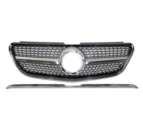 Calandre Mercedes Vito W447 2022+ Look Diamond