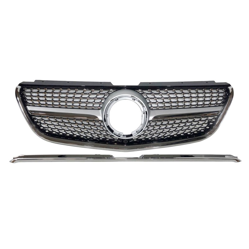 Calandre Mercedes Vito W447 2022+ Look Diamond