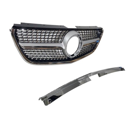 Calandre Mercedes Vito W447 2022+ Look Diamond