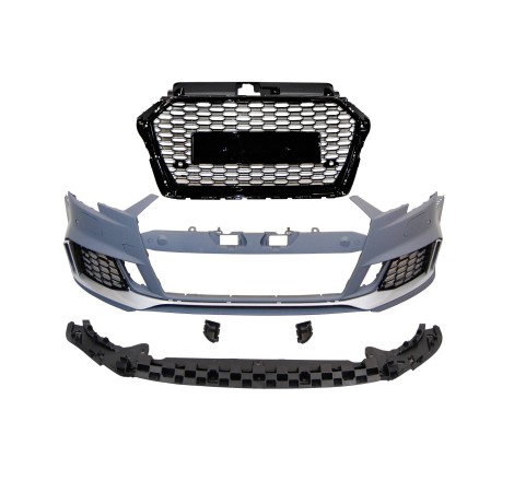 Pare-Choc Avant Audi A3 2016-2019 4 Porte Look RS3