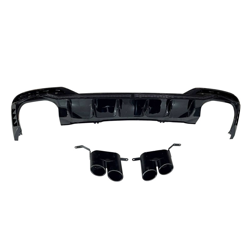 Diffuseur Arrière Audi A4 2020+ Look RS4 Black