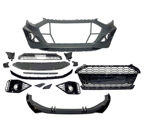 Pare-Choc Avant Audi A4 2020+ Look RS4 Déflecteur Avant