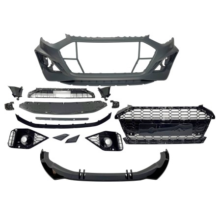 Pare-Choc Avant Audi A4 2020+ Look RS4 Déflecteur Avant