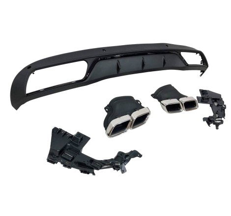 Déflecteur Arrière Mercedes W205 2014-2018 4P / SW Look C63 ABS