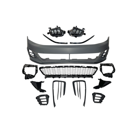 Pare-Choc Avant Volkswagen Caddy 2016-2020 Look Golf 7.5 GTI Déflecteur Avant