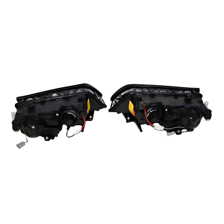 Set De Phares Avant Angel Eyes BMW E46 2002-2005 4-Porte Noir