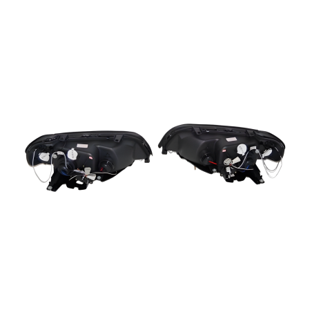 Set De Phares Avant Angel Eyes BMW X5 2001 Noir