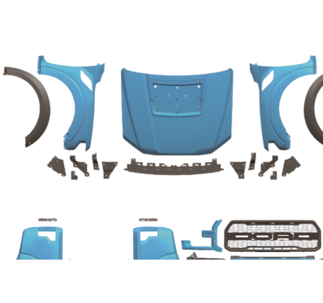 Kit De Carrosserie Ford Ranger 2012-2021 Look F150