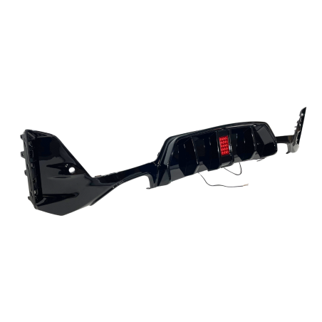 Diffuseur Arrière BMW G20 / G21 LCI 2023+ Look Competition Noir brillant Feu stop à led