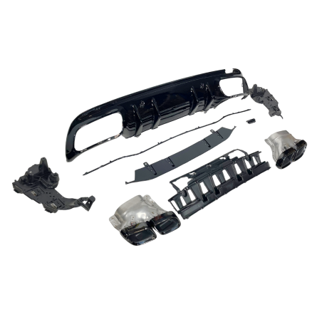 Déflecteur Arrière Mercedes W205 2019 4P / SW Look C63 Black