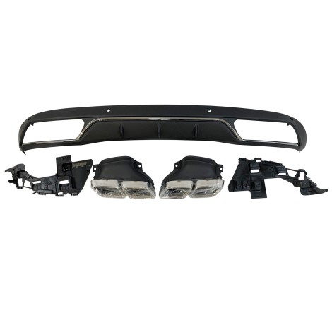 Déflecteur Arrière Mercedes W205 2014-2018 4P / SW Look C63 ABS