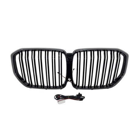 Calandre BMW G05 X5 LED Noir Brillant